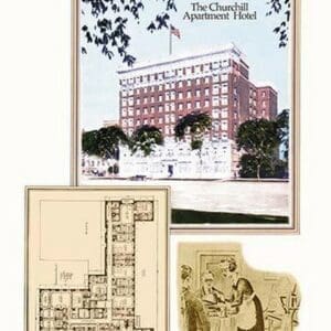 The Churchill Apartment Hotel by Geo E. Miller - Art Print