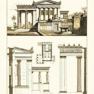 The Erechtheum at Athens by J. Buhlmann - Art Print