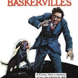 The Hound of the Baskervilles (book cover) - Art Print