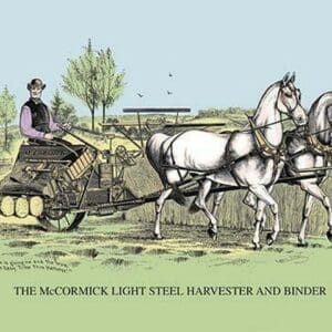 The McCormick Light Steel Harvester and Binder - Art Print