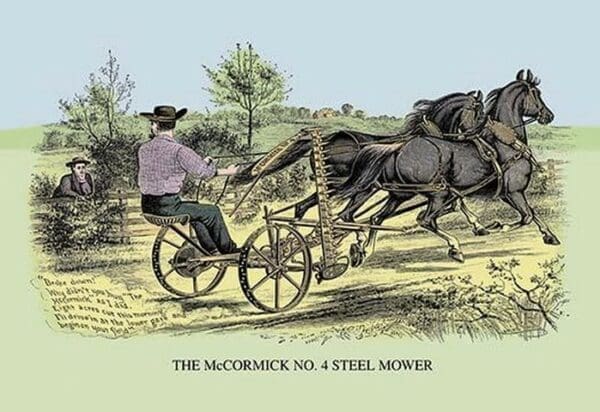 The McCormick No. 4 Steel Mower - Art Print