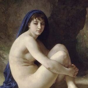 The Seated Bather by William Bouguereau - Art Print
