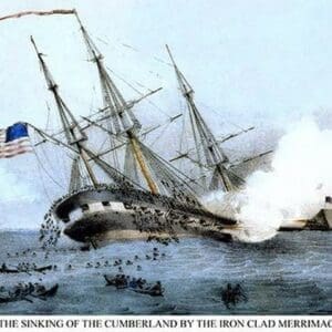 The Sinking of the Cumberland at the Battle of Hampton Roads