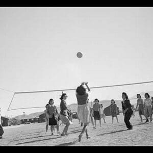 The Volley Ball Game by Ansel Adams - Art Print