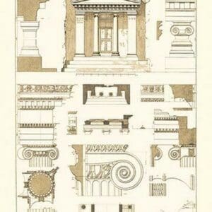 Tomb of Amyntas and Temple of Athena Polias by J. Buhlmann - Art Print