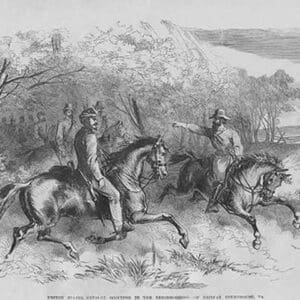 US Cavalry Reconnaissance by Frank Leslie - Art Print