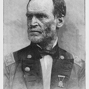 Union General William Tecumseh Sherman by Frank Leslie - Art Print