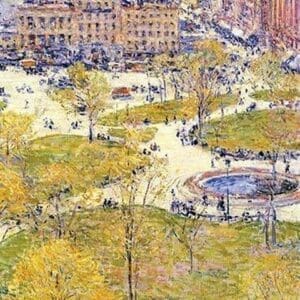 Union Square in Spring by Frederick Childe Hassam - Art Print