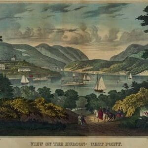View on the Hudson - West Point - Art Print