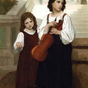 Violin in the Country by William Bouguereau - Art Print