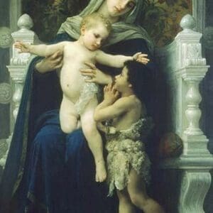 Virgin Mary & Jesus by William Bouguereau - Art Print