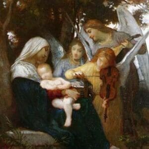 Virgin with Angels by William Bouguereau - Art Print