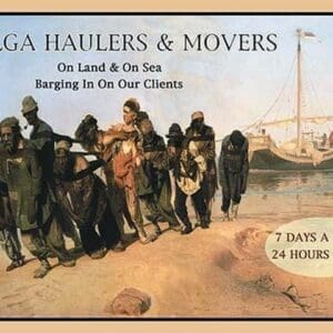 Volga Haulers & Movers by Wilbur Pierce - Art Print