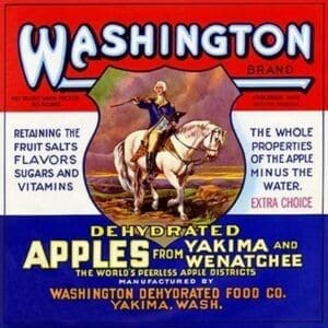 Washington Brand Dehydrated Apples - Art Print