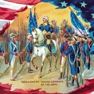 Washington Taking Command of the Army - Art Print