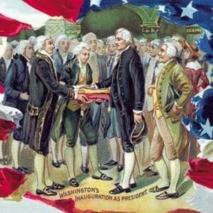 Washington's Inauguration as President - Art Print