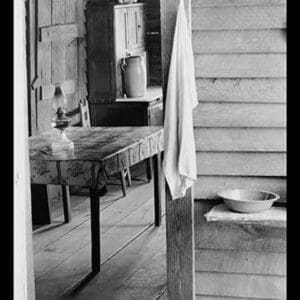 Washstand in the Dog Run and Kitchen by Walker Evans - Art Print