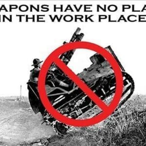 Weapons have no place by Wilbur Pierce - Art Print