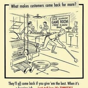 What makes customers come back for more? - Art Print