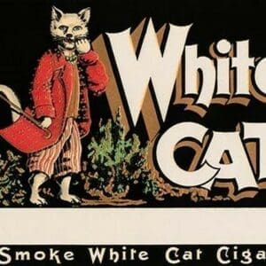 White Cat Brand Cigars - Art Print