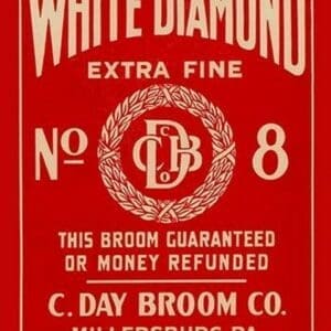 White Diamond Extra Fine Boom Label - Art Print