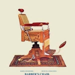 Wicker Barber's Chair #91 - Art Print