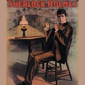 William Gillette as Sherlock Holmes - Art Print