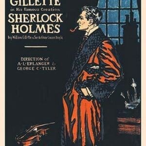 William Gillette as Sherlock Holmes: Farewell to the Stage - Art Print