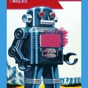 Wind-Up Sparky Robot - Art Print