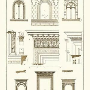 Windows and Doorways of the Renaissance by J. Buhlmann - Art Print