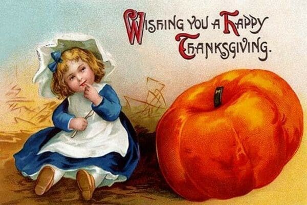 Wishing you a Happy Thanksgiving - Art Print
