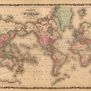 World Map by A.J. Johnson - Art Print