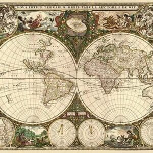 World Map by Frederick de Wit - Art Print