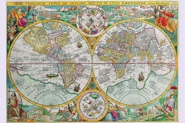 World Map by Petrus Plancius - Art Print