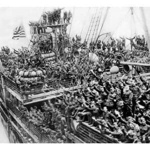 World War One Troop Ship - Art Print