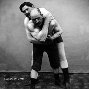 Wrestling Hold from Behind - Art Print
