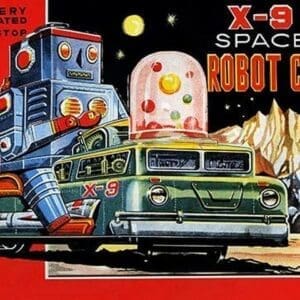 X-9 Space Robot Car - Art Print