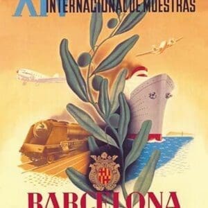 XIV Official International Model Fair in Barcelona by Martinez Bigorda - Art Print