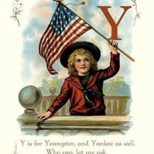 Y is for Youngster and Yankee - Art Print