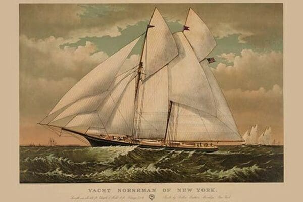 Yacht Norseman of New York - Art Print