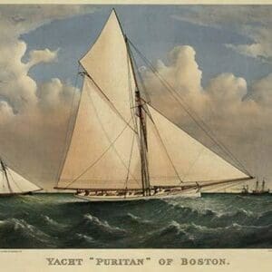 Yacht 'Puritan' of Boston - Art Print