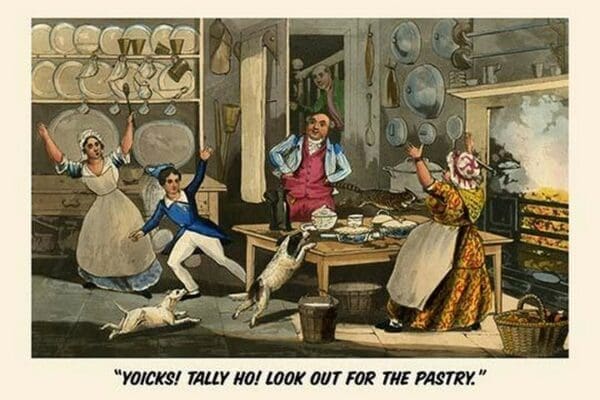 Yoiks Talley Ho! Look out for the Pastry by Henry Alken - Art Print