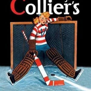 Young Girl Goalie by Colliers - Art Print