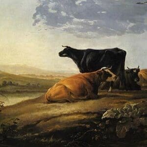 Young Herdsmen with Cows by Cuyp Aelbert - Art Print