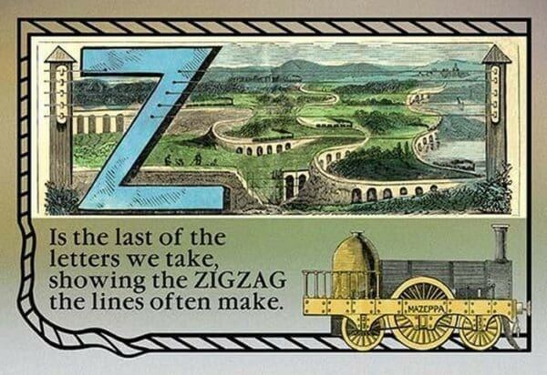 Z for Zigzag - Art Print