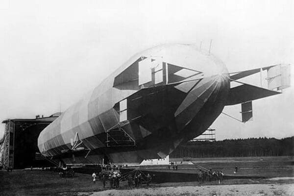 Zeppelin airship for passengers - Art Print