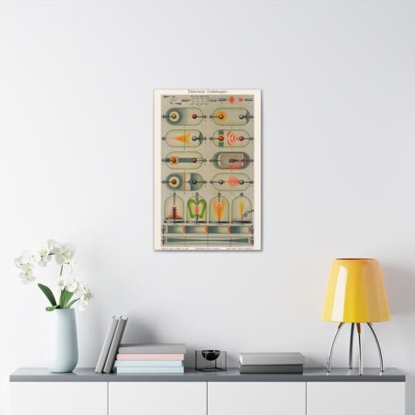 Electric Discharges (1909) a Collection of Colorful Drawings - Canvas Print